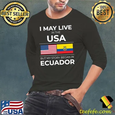 Top ecuador USA Flag Ecuadorian Heritage Hispanic Roots Latino T-shirt