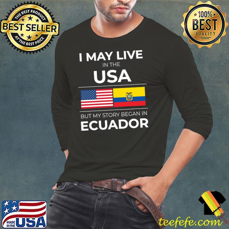 Top ecuador USA Flag Ecuadorian Heritage Hispanic Roots Latino T-shirt Top ecuador USA Flag Ecuadorian Heritage Hispanic Roots Latino T-shirt