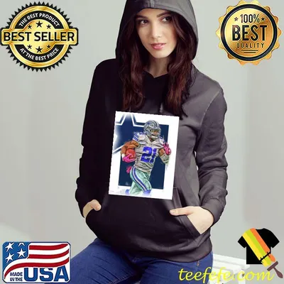 Top ezekiel Elliott Dallas Cowboys Oil Art Shirt