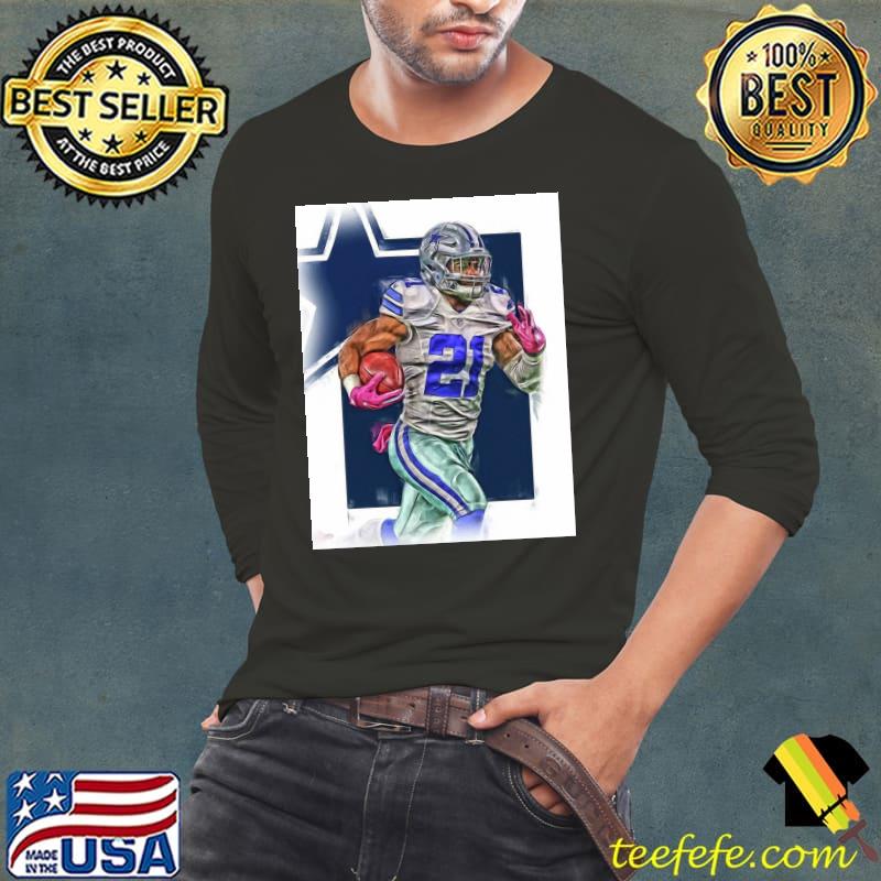 Top ezekiel Elliott Dallas Cowboys Oil Art Shirt Long Sleeve Tee Top ezekiel Elliott Dallas Cowboys Oil Art Shirt Long Sleeve Tee