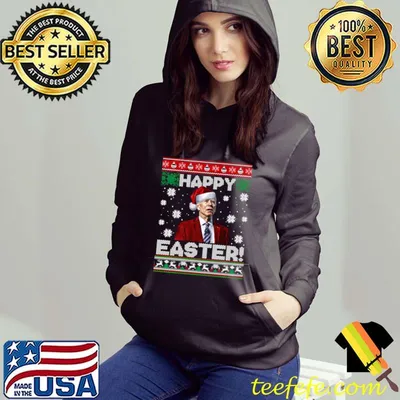 Top Funny Joe Biden Happy Easter Ugly Christmas Sweater T-shirt