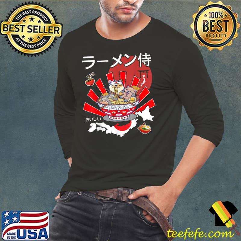Top Funny Kawaii Cats Ramen Noodles Ramen Samurai Cute Kawaii Cat Ramen T-Shirt Long Sleeve Tee Top Funny Kawaii Cats Ramen Noodles Ramen Samurai Cute Kawaii Cat Ramen T-Shirt Long Sleeve Tee