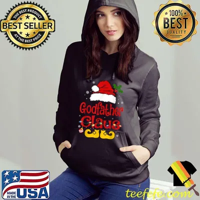 Top Funny Santa Godfather Claus Christmas Matching Family T Shirt