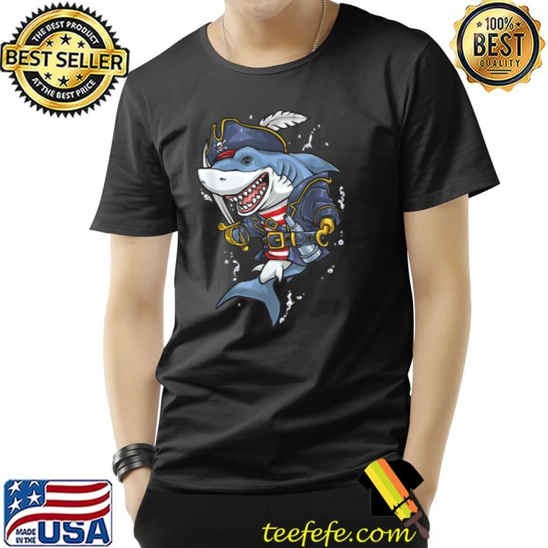 Top Halloween Pirate Shark T Shirt Unisex Top Halloween Pirate Shark T Shirt Unisex