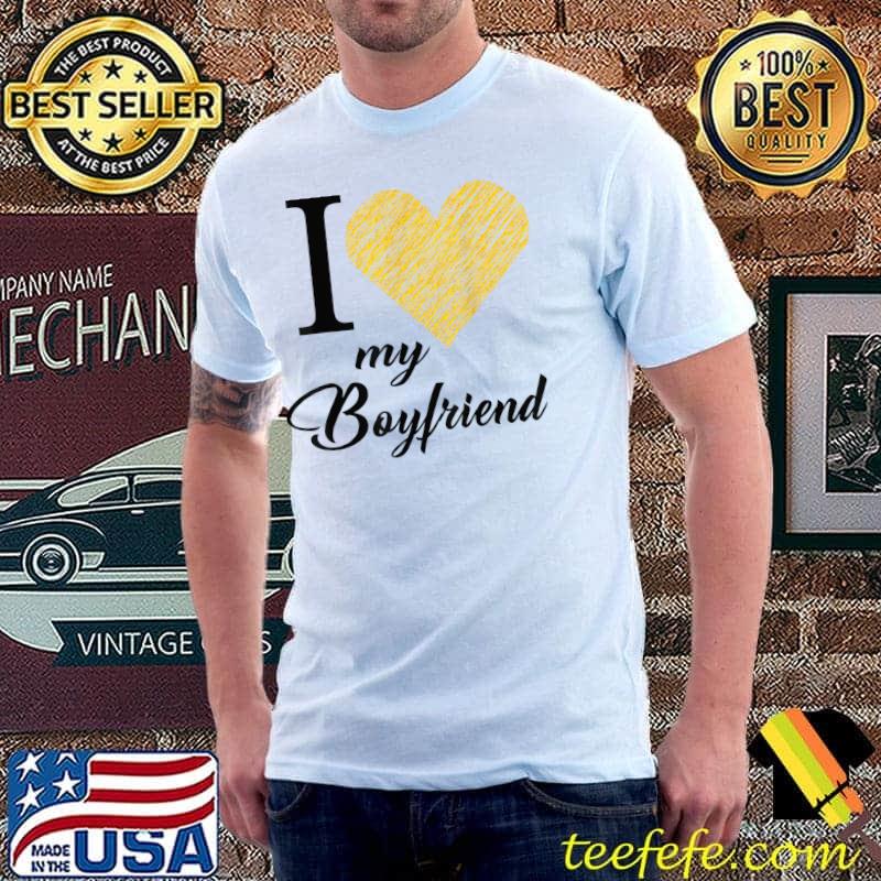 Top I Love my Boyfriend Shirt Heart Funny Valentine Couple BF T-Shirt Unisex Top I Love my Boyfriend Shirt Heart Funny Valentine Couple BF T-Shirt Unisex