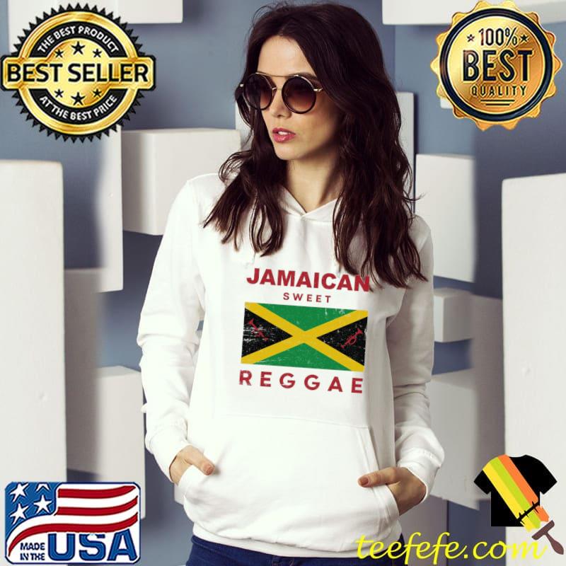 Top Jamaica reggae music and flag shirt