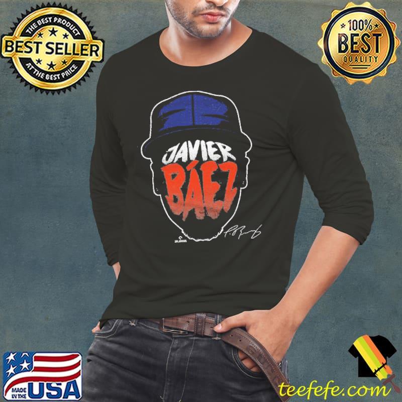 Top Javier Baez New York Player Silhouette WHT shirt