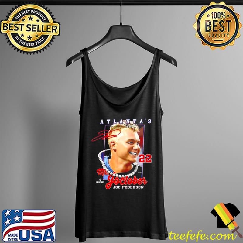 Top joc Pedersons Atlanta Braves Legendary Pearl s Tank Top Top joc Pedersons Atlanta Braves Legendary Pearl s Tank Top