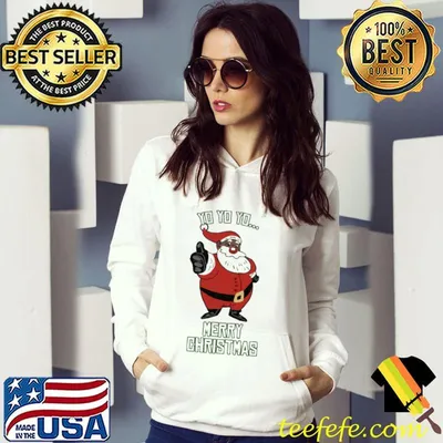 Top jolly Black Santa Claus Merry Christmas Shirt