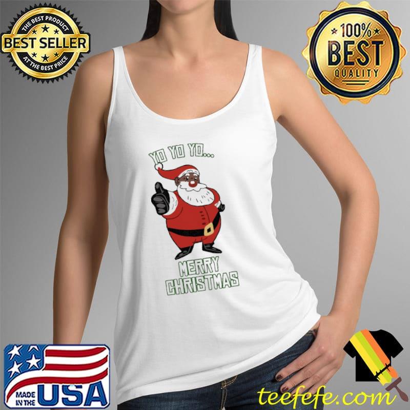 Top jolly Black Santa Claus Merry Christmas Shirt Tank Top Top jolly Black Santa Claus Merry Christmas Shirt Tank Top