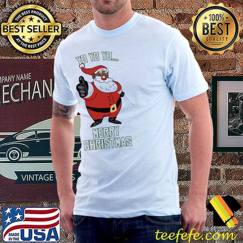 Top jolly Black Santa Claus Merry Christmas Shirt Unisex Top jolly Black Santa Claus Merry Christmas Shirt Unisex