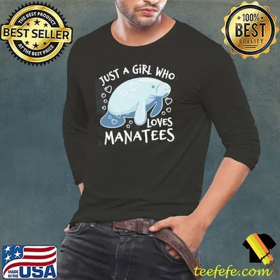 Top just A Girl Who Loves Manatees Unisex T-Shirt