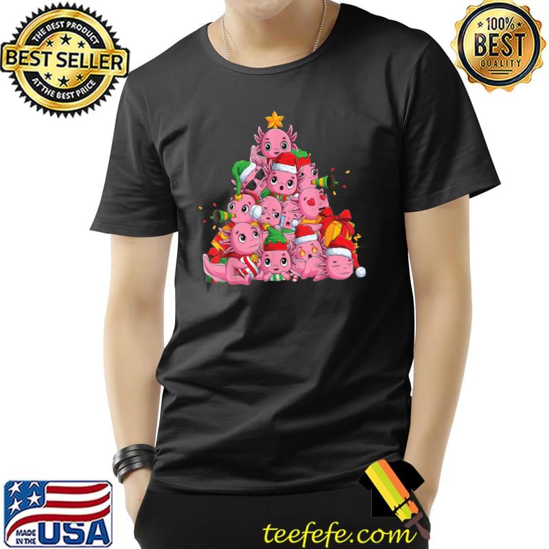 Top Kawaii Axolotl Christmas Tree Pajama Axolotl Tree Xmas Tree T-Shirt Unisex Top Kawaii Axolotl Christmas Tree Pajama Axolotl Tree Xmas Tree T-Shirt Unisex