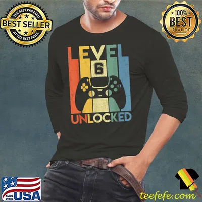 Top level 6 Unlocked Birthday 6 Year Old Its My 6th Birthday T-Shirt