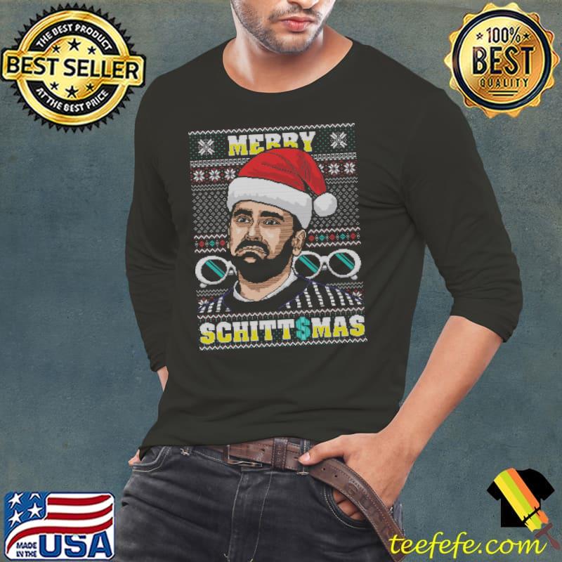 Top merry Schittmas Ugly Shirt Long Sleeve Tee Top merry Schittmas Ugly Shirt Long Sleeve Tee