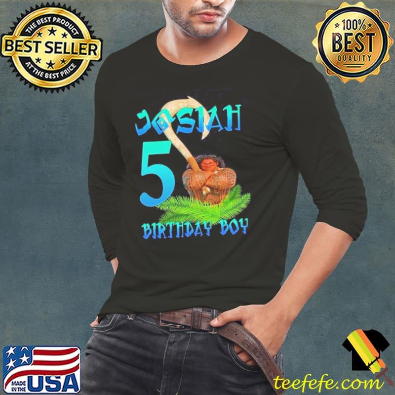 Top Moana Boy Custom Birthday Shirt