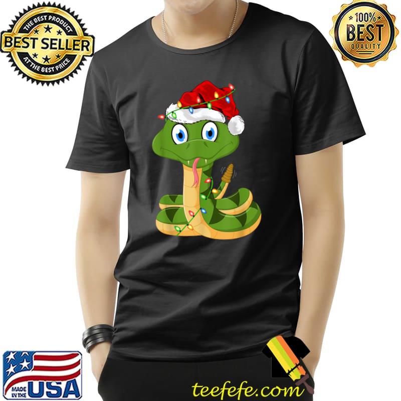 Top Rattlesnake Lover Xmas Santa Hat Rattlesnake Christmas T-Shirt Unisex Top Rattlesnake Lover Xmas Santa Hat Rattlesnake Christmas T-Shirt Unisex