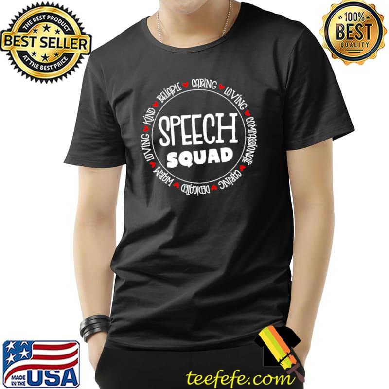 Top Speech Squad Speech-Language Pathologist SLP Therapy Crew T- Unisex Top Speech Squad Speech-Language Pathologist SLP Therapy Crew T- Unisex