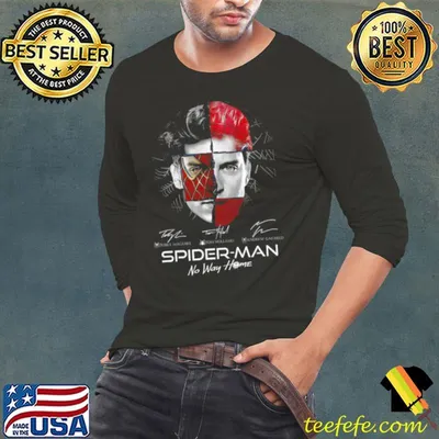Top Spider Man No Way Home Signatures 2021 Shirt