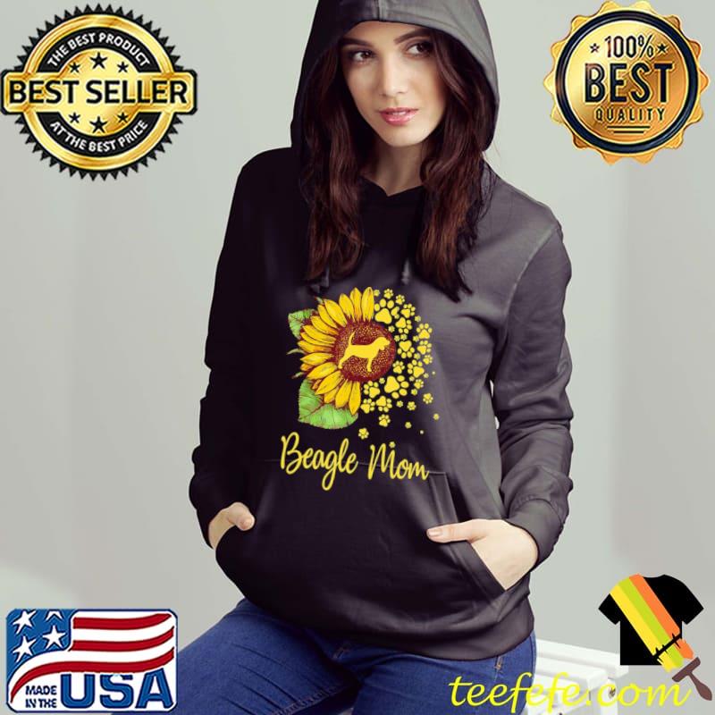 Top sunflower Beagle Mom s Hoodie Top sunflower Beagle Mom s Hoodie