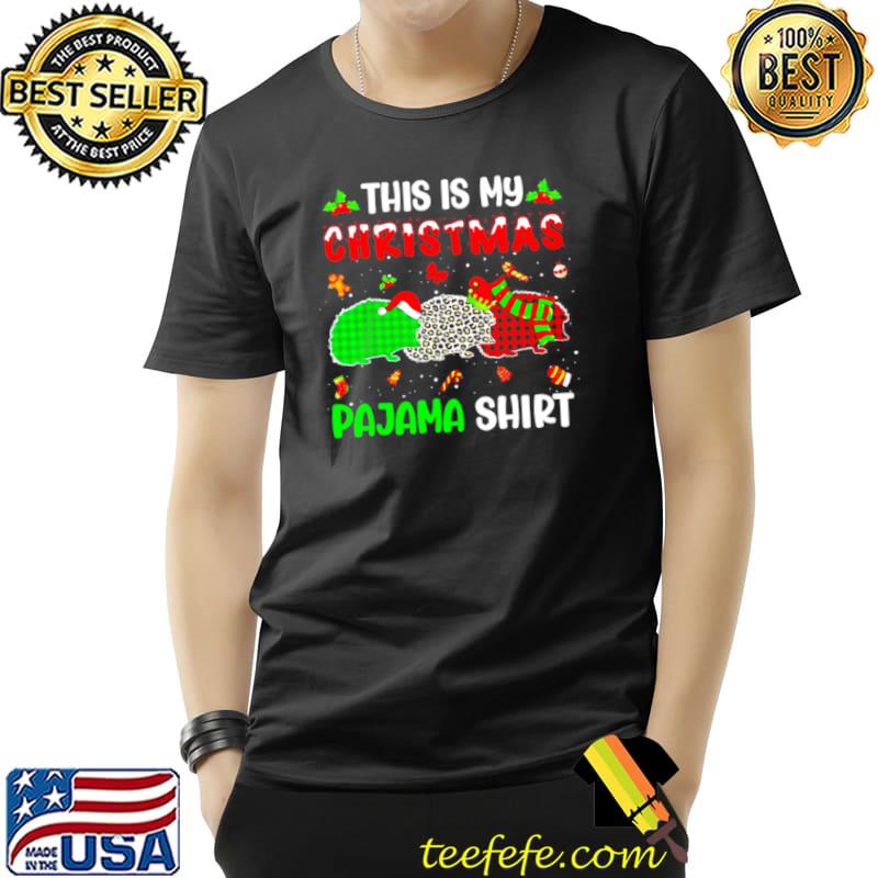 Top This Is My Christmas Pajama Hedgehog Xmas Tree Animals Sweater Shirt Unisex Top This Is My Christmas Pajama Hedgehog Xmas Tree Animals Sweater Shirt Unisex