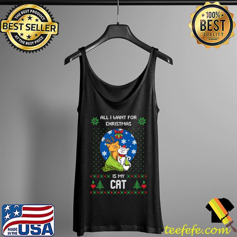 Top Ugly Christmas Sweater Ugly Sweater Cats Catmas Cat T- Tank Top Top Ugly Christmas Sweater Ugly Sweater Cats Catmas Cat T- Tank Top