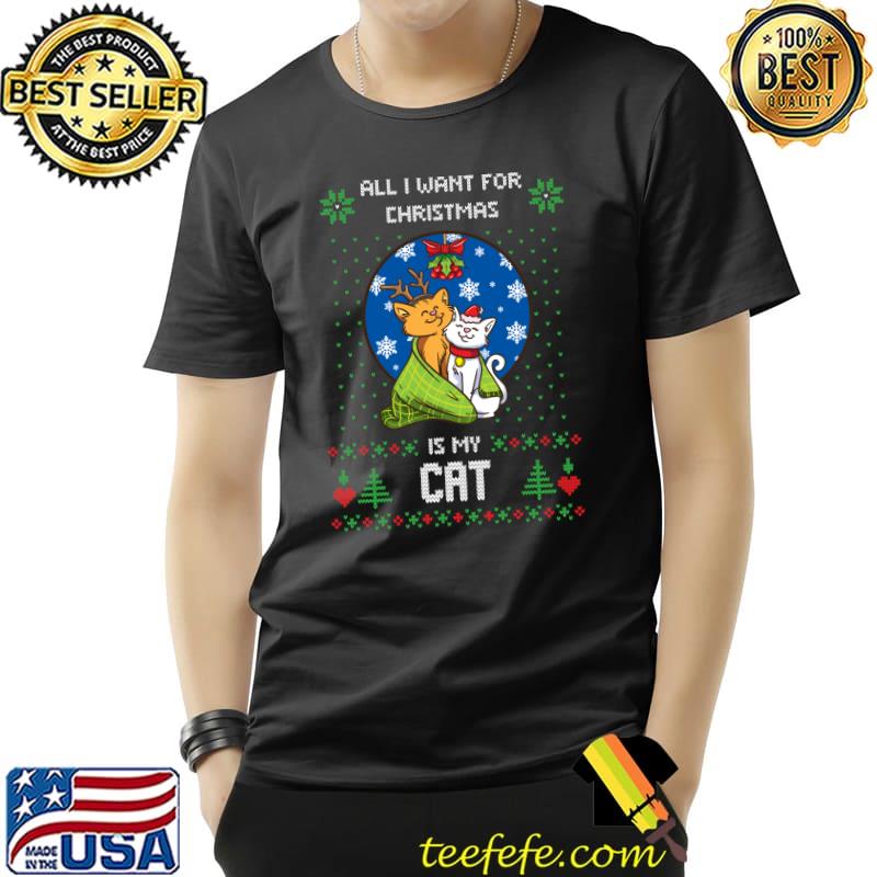Top Ugly Christmas Sweater Ugly Sweater Cats Catmas Cat T- Unisex Top Ugly Christmas Sweater Ugly Sweater Cats Catmas Cat T- Unisex