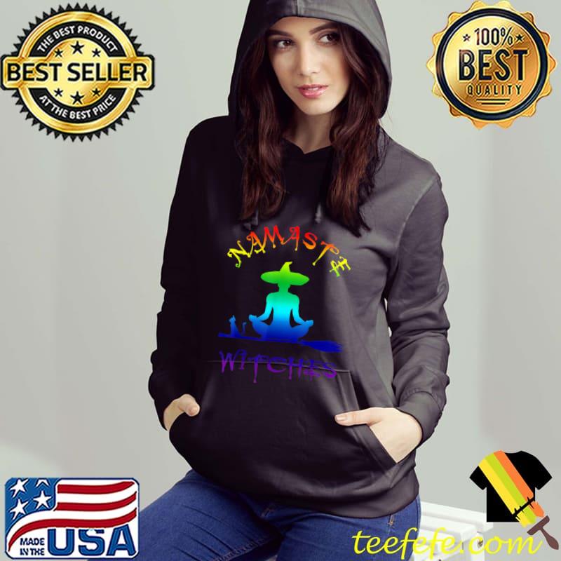 Top Yoga Namaste Witches Christmas T Shirt