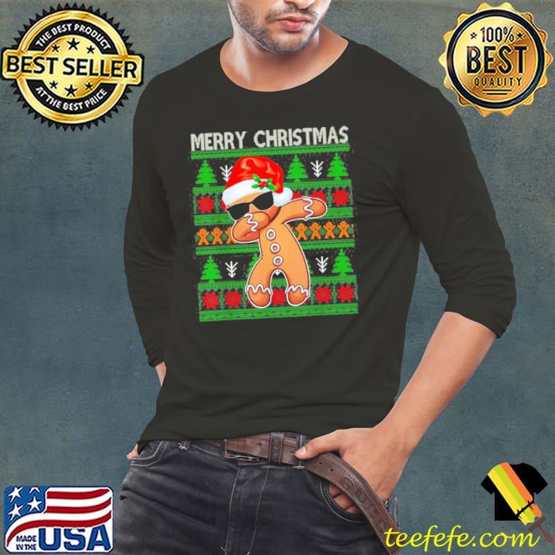 Ugly Merry Gifts Woman Christmas Dabbing Ginger Santa Xmas Shirt Long Sleeve Tee Ugly Merry Gifts Woman Christmas Dabbing Ginger Santa Xmas Shirt Long Sleeve Tee