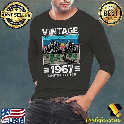 Vintage 1967 Made in 1967 54th Birthday Limited Edition T Shirt