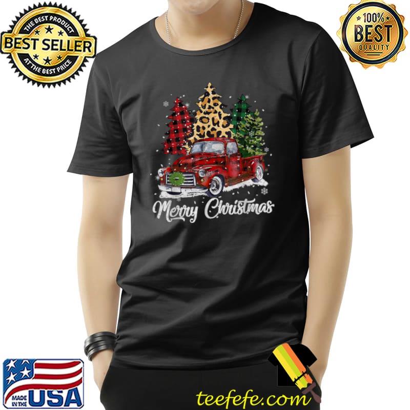 Vintage Christmas Red Truck with Christmas Tree 2021 T Shirt Unisex Vintage Christmas Red Truck with Christmas Tree 2021 T Shirt Unisex