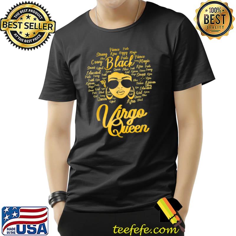 Virgo Queen Birthday Blackwomen Zodiac Signs Afro Hair T Shirt Unisex Virgo Queen Birthday Blackwomen Zodiac Signs Afro Hair T Shirt Unisex