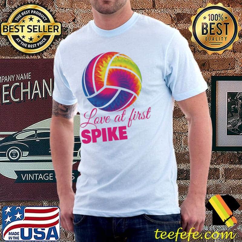Volleyball - Love At First Spike Color Shirt Unisex Volleyball - Love At First Spike Color Shirt Unisex