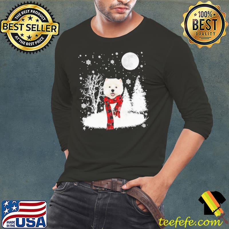 West Highland White Dog Snowy Night Christmas Shirt Long Sleeve Tee West Highland White Dog Snowy Night Christmas Shirt Long Sleeve Tee