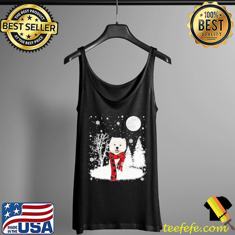 West Highland White Dog Snowy Night Christmas Shirt Tank Top West Highland White Dog Snowy Night Christmas Shirt Tank Top