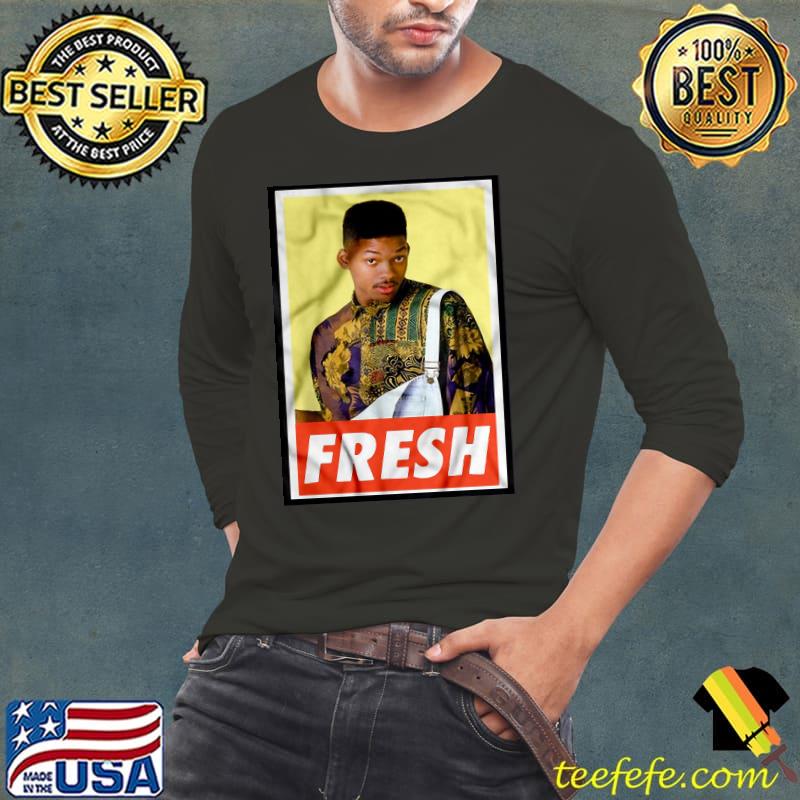 Will Smith The Fresh Prince Of Bel-Air Shirt Long Sleeve Tee Will Smith The Fresh Prince Of Bel-Air Shirt Long Sleeve Tee
