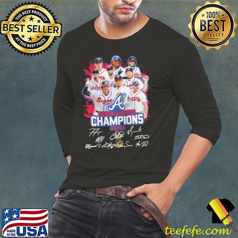 World series champions 2021 braves signatures s Long Sleeve Tee World series champions 2021 braves signatures s Long Sleeve Tee