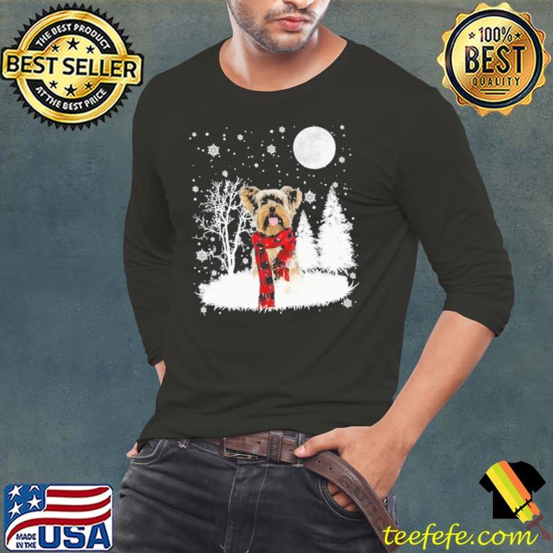 Yorkshire Terrier Winter Dog Christmas Shirt Long Sleeve Tee Yorkshire Terrier Winter Dog Christmas Shirt Long Sleeve Tee