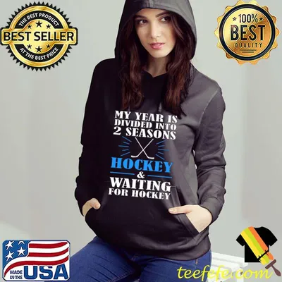 2 Seasons Hockey Season Waiting for Hockey Season Hockey T-Shirt