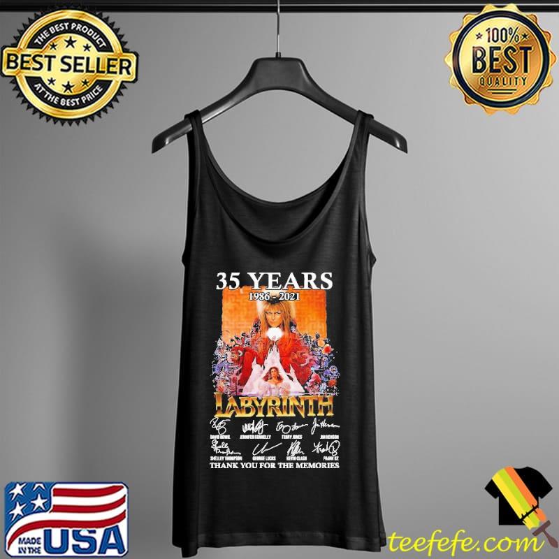 35 years 1986-2021 Labyrinth thank you for the memories signatures Tank Top 35 years 1986-2021 Labyrinth thank you for the memories signatures Tank Top