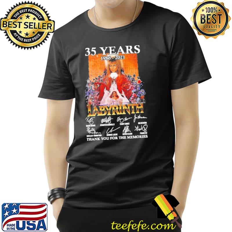 35 years 1986-2021 Labyrinth thank you for the memories signatures Unisex 35 years 1986-2021 Labyrinth thank you for the memories signatures Unisex