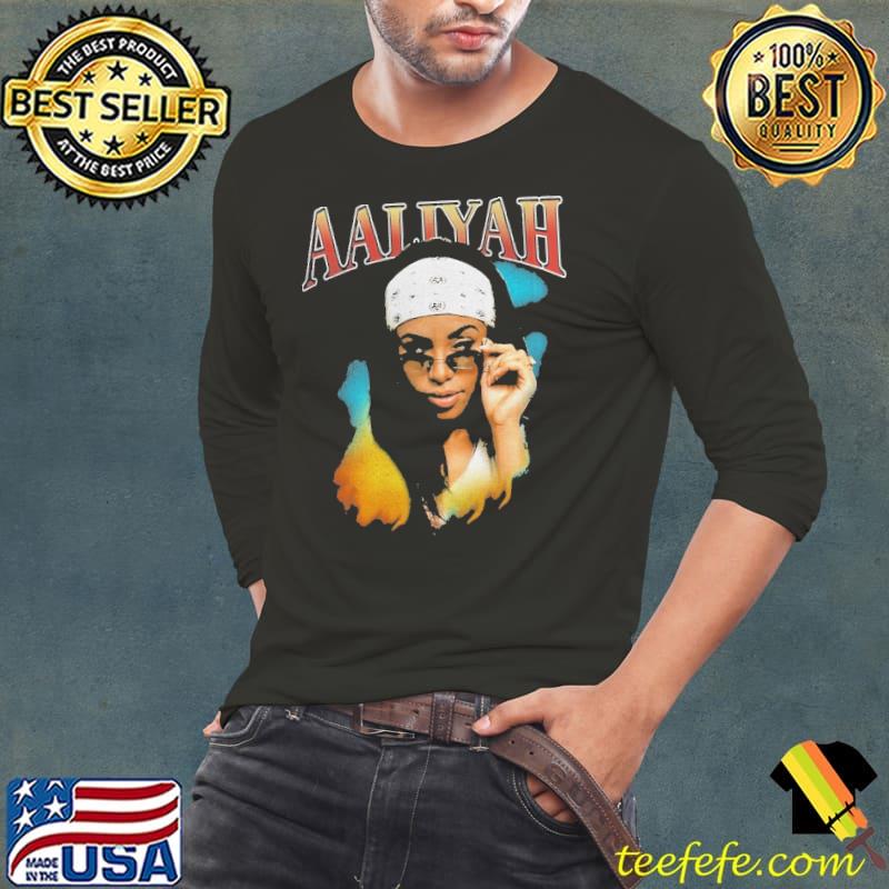 Aaliyah Side-Eye Girls T-Shirt Long Sleeve Tee Aaliyah Side-Eye Girls T-Shirt Long Sleeve Tee