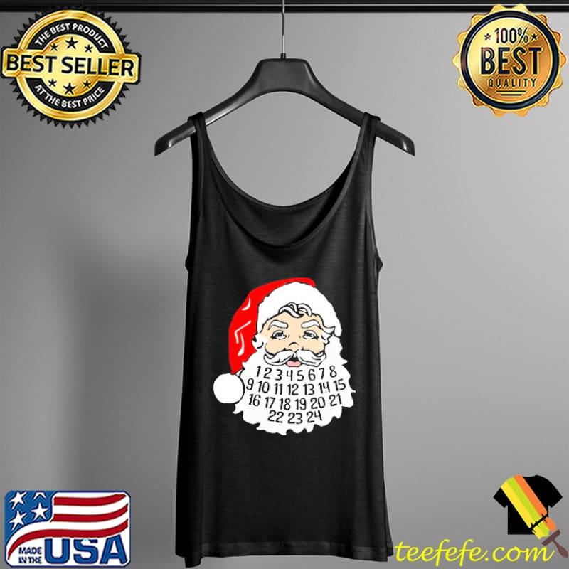 Advent Calendar In Santa's Beard December Holiday Shirt Tank Top Advent Calendar In Santa's Beard December Holiday Shirt Tank Top