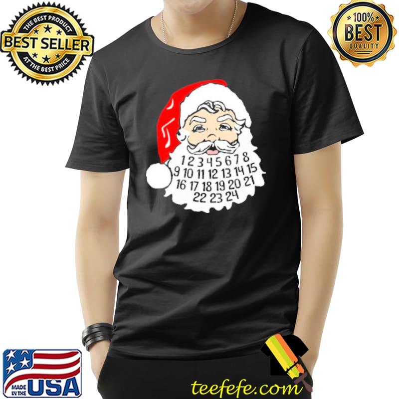 Advent Calendar In Santa's Beard December Holiday Shirt Unisex Advent Calendar In Santa's Beard December Holiday Shirt Unisex
