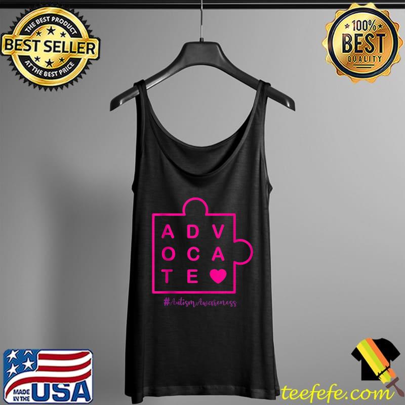 Autism Teacher School Autism Awareness Day Advocate With Puz T- Tank Top Autism Teacher School Autism Awareness Day Advocate With Puz T- Tank Top