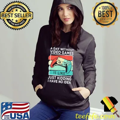 Awesome A Day Without Video Games Funny Gamer Gaming Boys Mens Gift T-Shirt