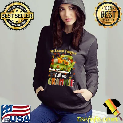 Awesome Autumn Halloween Fall My Favorite Pumpkin Call Me Grammie T Shirt