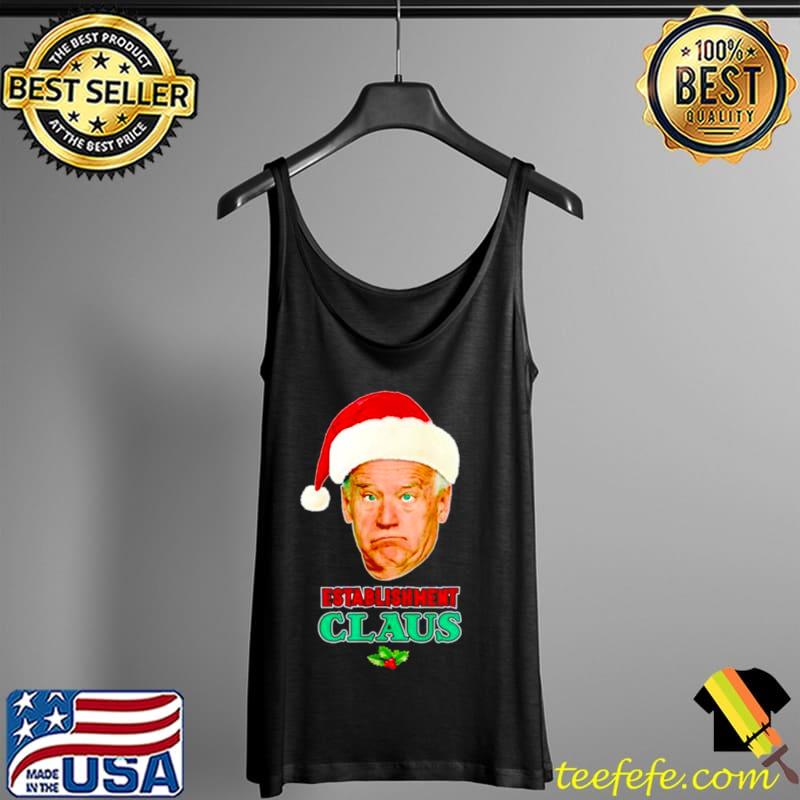 Awesome Best biden establishment claus Tank Top Awesome Best biden establishment claus Tank Top