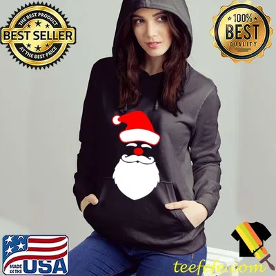 Awesome Black Cool Santa Black African American Santa Christmas Shirt