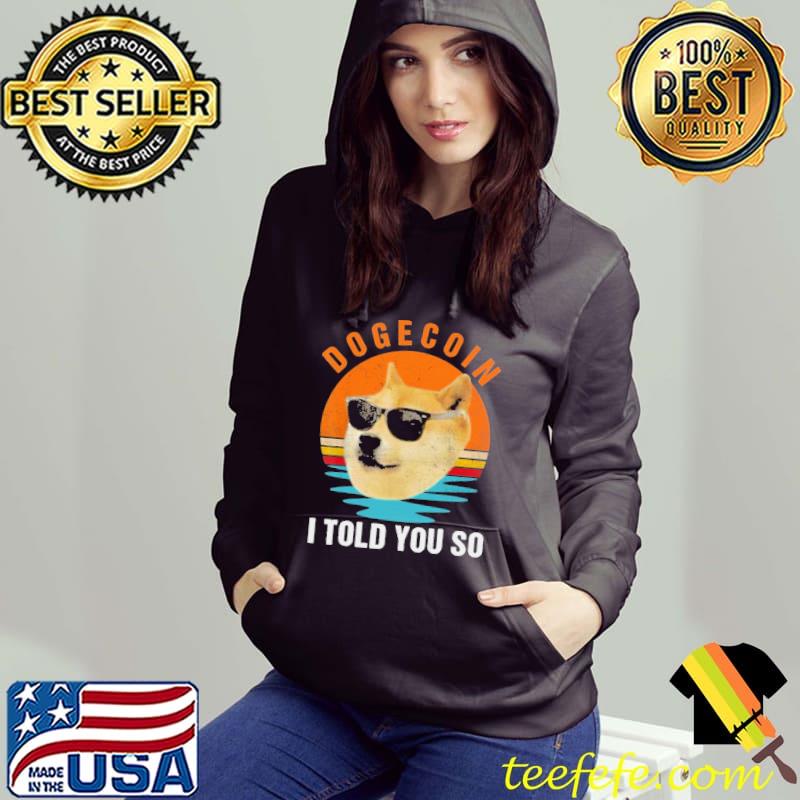 Awesome Cheems Dogecoin I Told You So Vintage Shirt